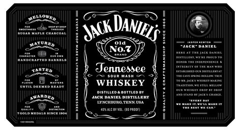 Blank Jack Daniels Label Template - Sample Design Templates