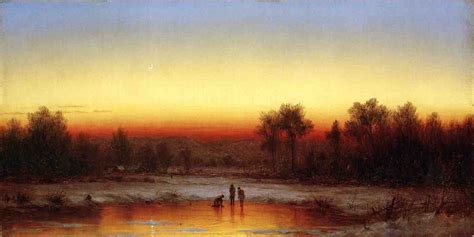 A Winter Twilight 1862 | Sanford Robinson Gifford | Oil Painting Famous Landscape Paintings ...