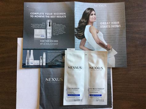 Free Nexxus Shampoo and Conditioner sample