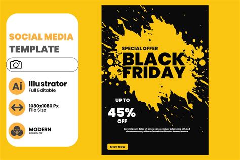 Black Friday Flyer Template Graphic by Graphic World · Creative Fabrica