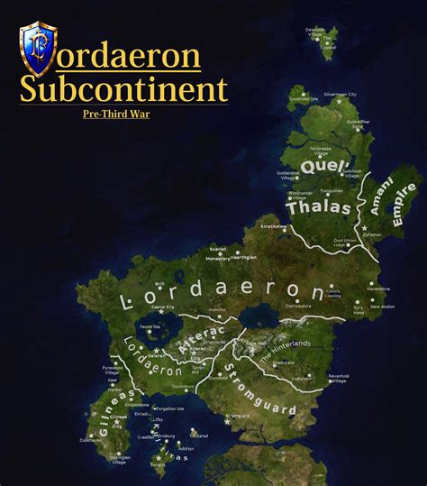 I tried to make a political map of Northern Eastern Kingdoms using the satellite picture. : r/wow