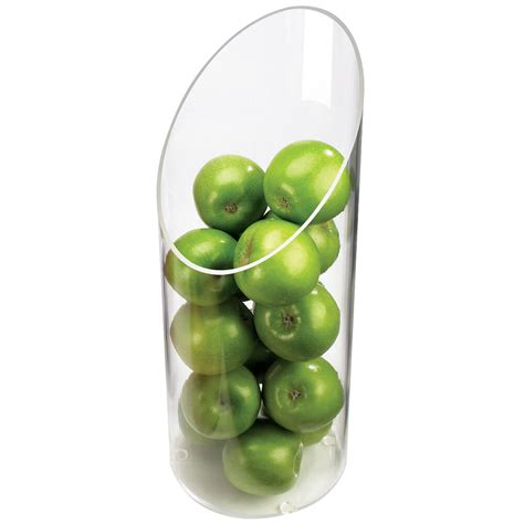 Cal-Mil 1324-16 Sloped Clear Plastic Accent Display Vase - 6" x 16"