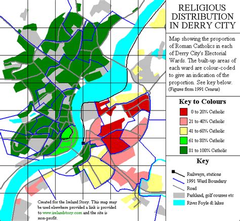 Derry Map Regional City of Ireland - Map of Ireland City Regional Political