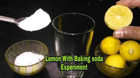 Baking Soda Vs Lemon Water Science Experiment