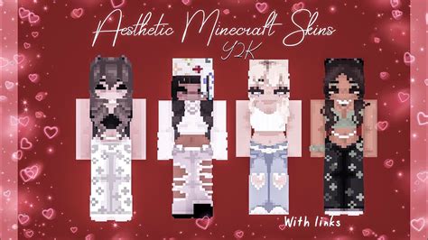 Aesthetic HD Minecraft skins~With links ~Y2K~MCPE - YouTube