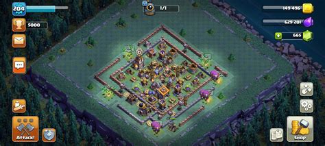 Clash of Clans account Town Hall 14 level 204 - With 665 Gems