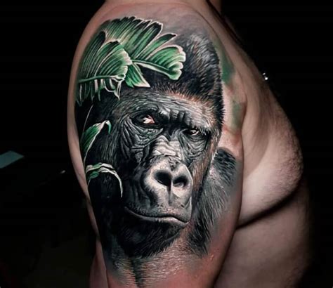 Gorilla tattoo by Marek Hali | Photo 29264