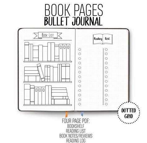 Bullet Journal Bookshelf Books Reading Printable | Etsy in 2022 ...