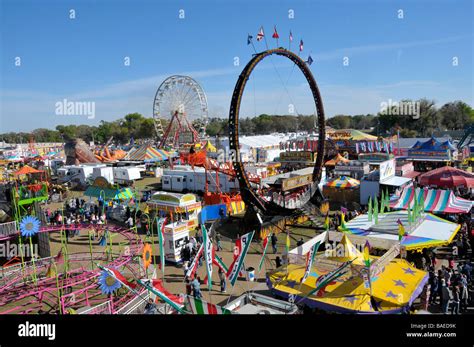 Aerial view of Strawberry Festival Plant City Florida Stock Photo - Alamy