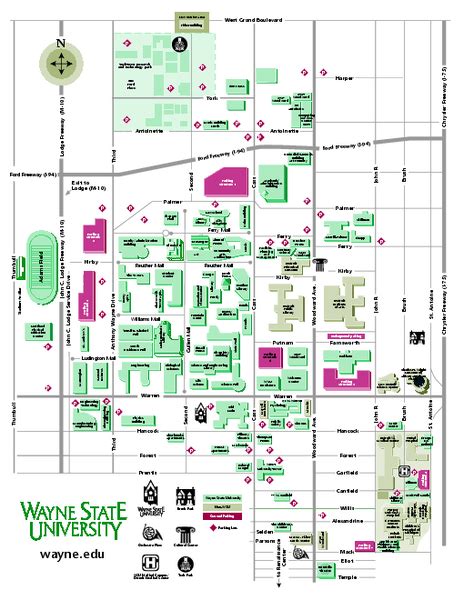 Wayne State Campus Map