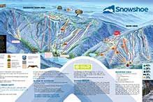 Snowshoe Mountain Trail Map | Snowshoe mountain, Snowshoe resort, Mountain resort