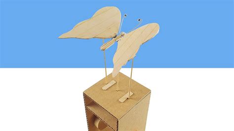 Amazing DIY Cardboard Butterfly Automata Toy - YouTube
