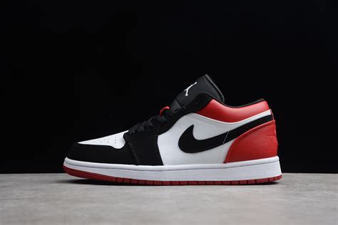 Air Jordan 1 Low White Black Gym Red 553558-116 – Men Air Shoes