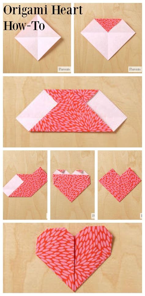 how to make an origami heart Origami heart collection - Step by Step ...