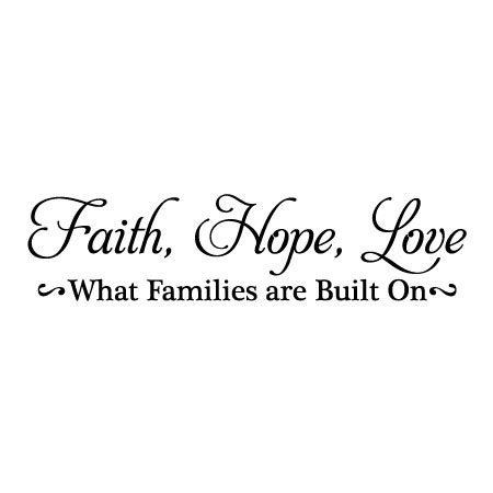 Faith Hope Love Wall Quotes™ Decal | WallQuotes.com