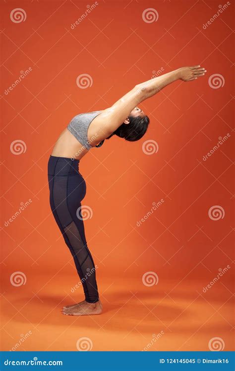 Upward statue asana pose stock image. Image of latin - 124145045