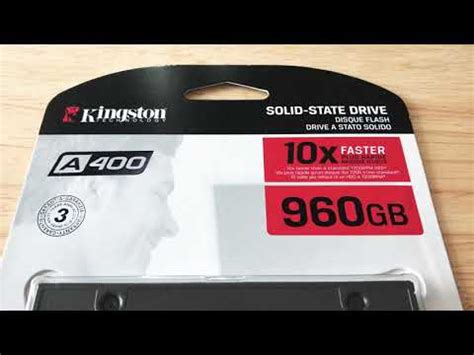 Kingston A400 960GB SATA SSD Review 8-6-20 - YouTube