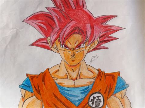 Drawing Goku Super Saiyan God | Dragon Ball Super Official™ Amino