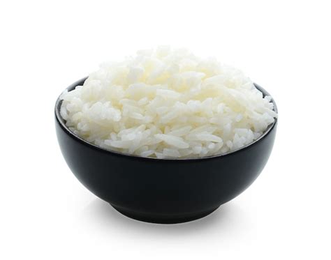 Premium Photo | Rice bowl on white