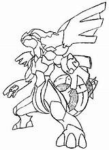 Mega Zekrom Pokemon Coloring Pages Sketch Page sketch template
