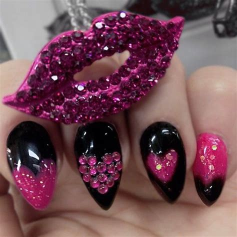 Valentine Glitter Nails Pictures, Photos, and Images for Facebook, Tumblr, Pinterest, and Twitter