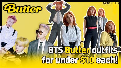 BTS - Butter outfits for under $10 each! (thrift-flip) - YouTube