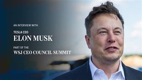 Watch Tesla CEO Elon Musk in an interview with WSJ’s Joanna Stern at ...