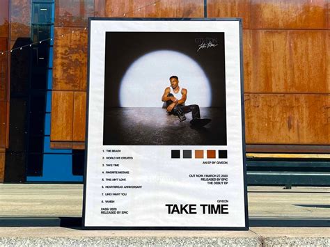 Giveon take Time Album Cover Poster - Etsy