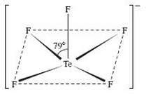 Solved: The structure of TeF5 2 isDraw a complete Lewis st