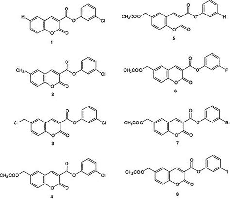 Chemical structure of the coumarin derivatives. | Download Scientific ...