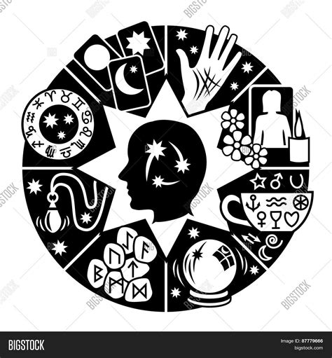 Psychic Circle, Fortune Telling Vector & Photo | Bigstock