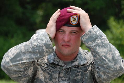 DVIDS - Images - LRS Soldier Dons His Maroon Beret [Image 1 of 3]