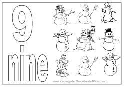 Number Coloring Pages - 1 - 10