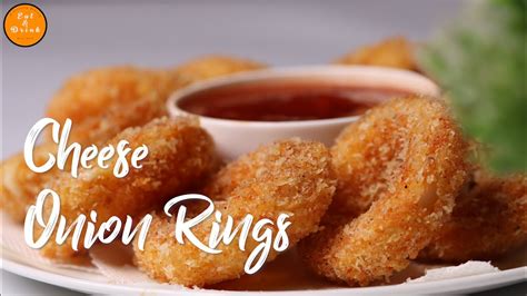 Cheese Onion Rings | Quick and Easy Crispy Cheese Onion Rings | How to make Cheese Onion Rings ...