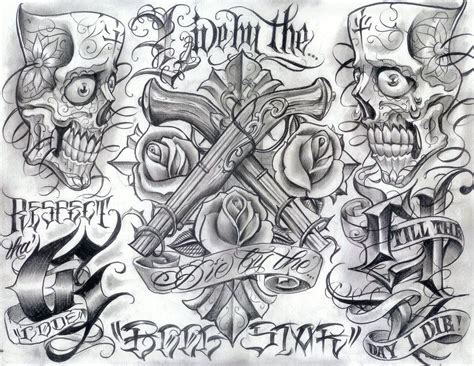 chicano style flashes | Chicano art tattoos, Boog tattoo, Tattoo flash art