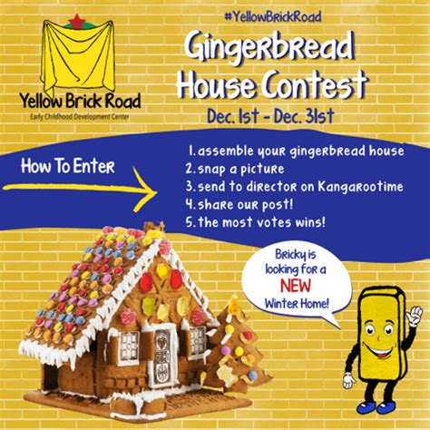 Gingerbread House Contest - Yellow Brick Road