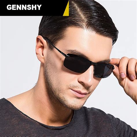 New Polarized Sport Sunglasses Men Rimless Metal Sunglasses Man Adult ...