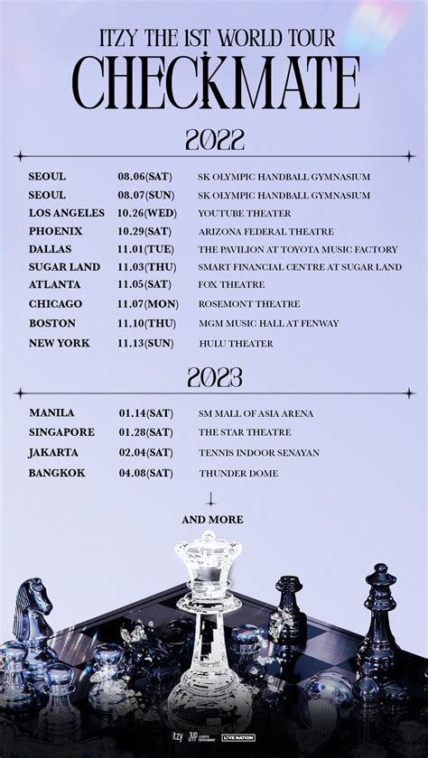 ITZY - The 1st World Tour: CHECKMATE (Additional Dates Added for Manila on 14 January 2023 ...