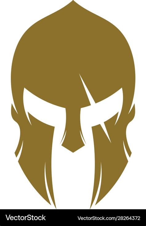 Spartan logo design template spartan helmet logo Vector Image