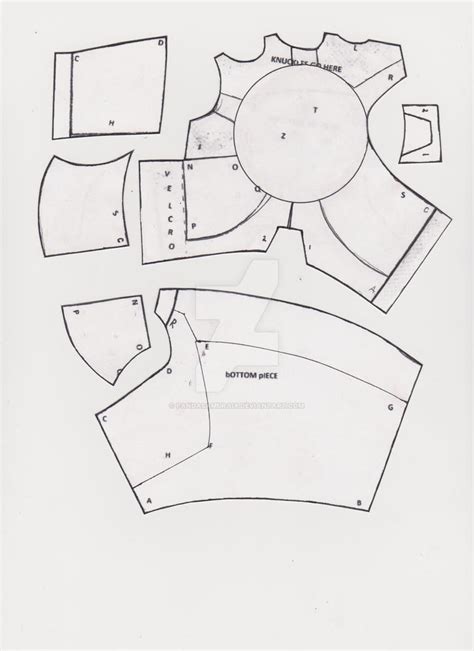 Printable Iron Man Hand Template