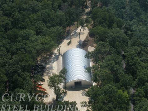 Top down view of a Curvco Steel Quonset Hut Kit. These prefab DIY ...