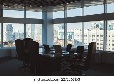 Interior Empty Modern Office Table Chairs Stock Photo 2272066353 ...