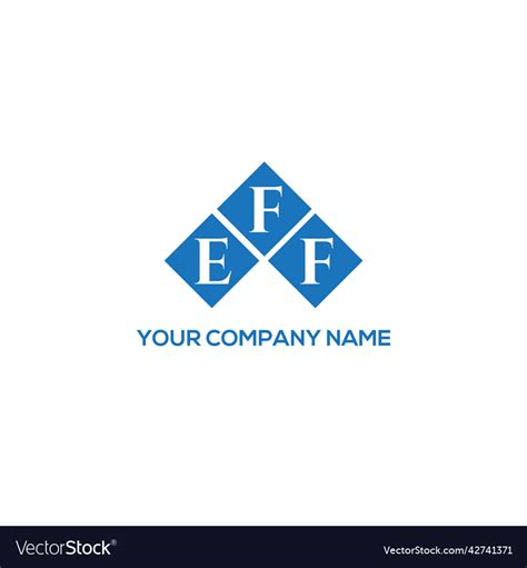 Eff letter logo design on black background Vector Image