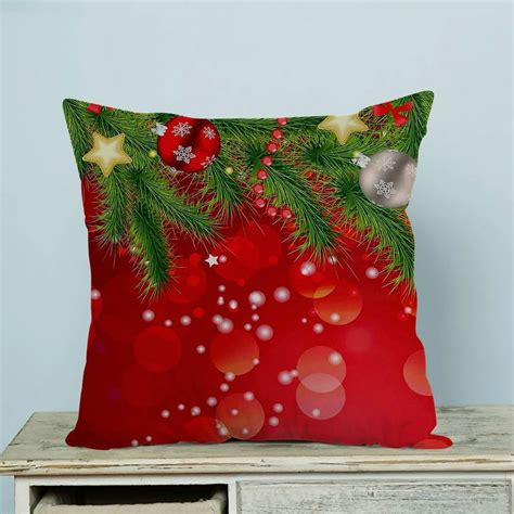 GCKG Merry Christmas pattern Pillow Case Pillow Cover Pillow Protector ...