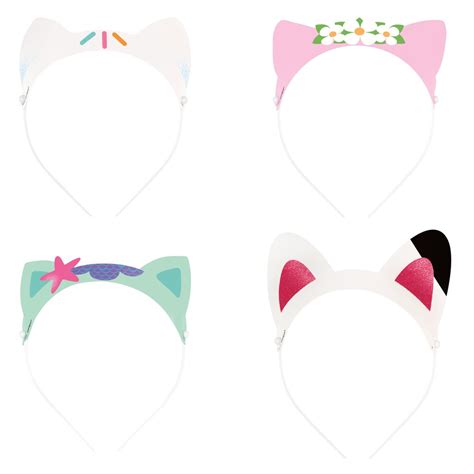 Gabby's Dollhouse Glitter Cat Ear Headbands, Multi-Coloured, One Size ...