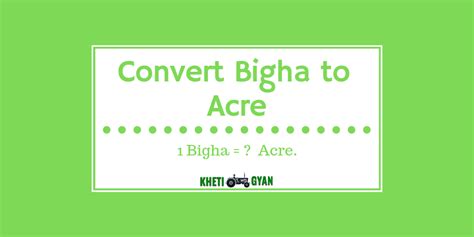 Bigha to Acre Converter - Unit Converters For Land Measurement