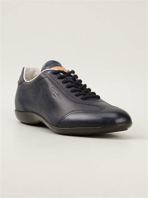 Lyst - Santoni Laceup Sneakers in Blue for Men