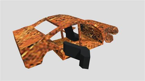 Burnt Car in PS1 Graphics Style - 3D model by Peter Androsov (@nervous_void) [b9c10ed] - Sketchfab