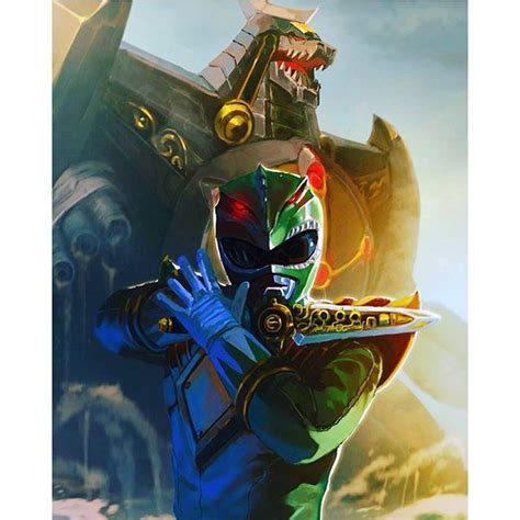 green ranger dragonzord - Google Search | Power rangers fan art, Power rangers, Green ranger