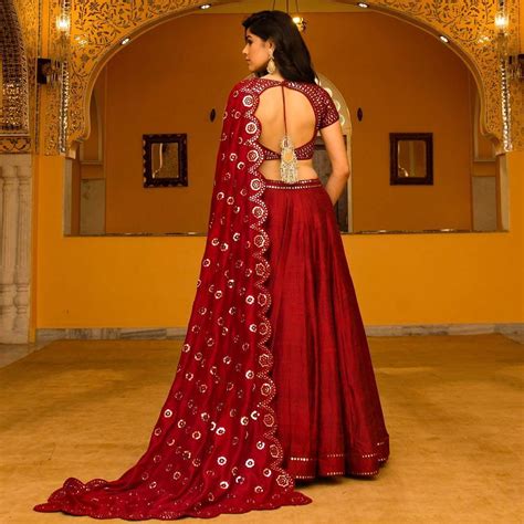 Backless Lehenga Blouse Designs (2) - K4 Fashion